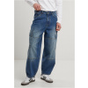 Tapered Heavy Ounce Baggy Cargo Jeans - black washed 32