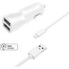 FIXED Smart Rapid Charge 15 W s 2× USB výstupom a USB/Lightning káblom MFI certifikácia biela FIXCC15-2UL-WH