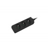 Prodlužovací kabel Lanberg PS0, 3 zásuvky, 1,5m, černá PS0-03E-0150-BK