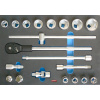Modul gola súprava, 3/4“, 21 dielov - 585 x 405 x 50 mm, Triumf (Triumf - profi)