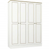 VerDesign, RAVEN 4D šatníková skriňa, biela LTD