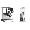 Rancilio Silvia BC PID, white + Eureka Atom Specialty 65, chrome
