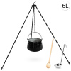 Perfect Home Kotlík s trojnožkou, varechou, naberačkou, 6L, 4ks, Set-93
