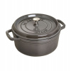 Staub Cocotte hrniec okrúhly 24 cm 3,8 l grafitovo sivý