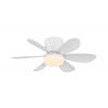 | Globo 03625W - LED stmievateľný stropný ventilátor DELORES LED/5W/230V 2700-6500K biela + diaľkové ovládanie | 03625W