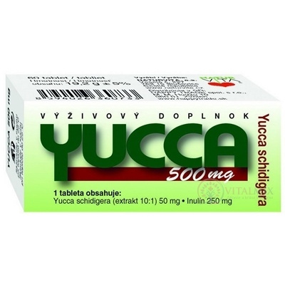 NATURVITA YUCCA 500 mg Yucca shidigera tbl 60 ks