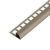 SP15/1 ukončovacia lišta C, štvrťoblúk, s vymedzovačom, ACARA, PVC sivobéžová, 9 mm, 2,5 m