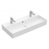 Villeroy & Boch Memento 2.0 nábytkové Dvojumývadlo 100x47cm,prepad,2 otv. pre bat,Biela C+ 4A221LR1