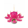 Hrajúca a tancujúca sviečka k narodeninám - ružová