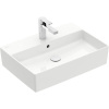 VILLEROY & BOCH Memento 2.0 obdĺžnikové umývadlo na dosku s otvorom, s prepadom, 600 x 420 mm, biela alpská, 4A076001