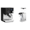 Rancilio Silvia BC PID, black + Rocket Espresso FAUSTINO 3.1, white