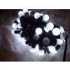 Svetla na Vianočný stromček - Ľahké gule Solid 100 LED biela studená + blesk (Svetla na Vianočný stromček - Ľahké gule Solid 100 LED biela studená + blesk)
