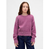 GAP Detský chlpatý sveter s metalickou niťou Ružová S Ružová Ružová