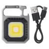 EMOS Nabíjacia mini LED baterka - prívesok na kľúče, 750 lm