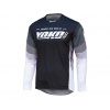 Yoko TWO čierno-bielo-sivý (Priedušný motokrosový dres s výborným strihom)
