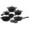 Sada hrncov - Sada hrncov s plášťom. Mramor. 14 EL. Edel hoff eh