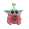 Silikónové vodné bongo Yoda Pink 12,5 cm