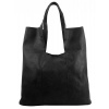 INT. COMPANY Velká černá shopper dámská kabelka s crossbody uvnitř