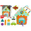 LEAN TOYS Vzdelávací domček - triedič, labyrint - farebný