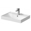 Cersanit LARGA 60 Umývadlo nábytkové 60,5x45,5cm s prepadom, otvor pre bat, Biela K120-009 K120-009