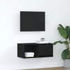 VidaXL RTV skrinka Čierny dub 60x31x25,5 cm Lepené drevo