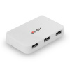 Hub USB 3.2, 4 Port, 4x USB A, 50cm, biely