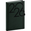 NOTIQUE Denný diár Ajax 2026, zelený, 15 x 21 cm