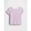 GAP Baby rebrované tričko s logom Fialová 3YRS Fialová Fialová