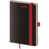 Helma Diár BLACK RED týždenný vreckový A6 9x14cm 2026