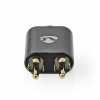 Nedis profi adaptér 2x zástrčka CINCH - zásuvka Jack 3.5mm stereo, pozlátený
