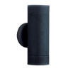 Searchlight Metro Outdoor Wall Light - Silk Black Metal & Glass