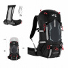 Turistický batoh NILS CAMP 20-40 l čierny