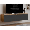 Závesná TV skrinka Asko Living, 135 cm, dub artisan/antracit