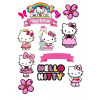 CUKROVÁ TLAČ Opłatek na Tort Cukrová hmota Hello Kitty Mačiatko 15 + MENO