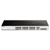 D-Link DGS-1210-28 28-portový gigabitový prepínač Smart+, 24x GbE, 4x RJ45/SFP, bez ventilátora DGS-1210-28/E