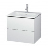 Duravit L-Cube - Umývadlová skrinka, 55x62x48 cm, 2 zásuvky, biela mat LC624001818