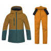 Dětský lyžařský komplet Anakin Golden brown/sea moss 122-128 + Akita Honey ginger 122-128