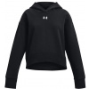 Mikina s kapucňou Under Armour UA Rival Fleece Crop Hoodie-BLK 1379517-001 Veľkosť YXS