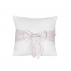 Caramella Baby Pink vankúš s ružovou mašľou