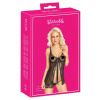 Kissable - ribbon open babydoll (black)