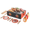 Zopa Drevený BBQ gril set