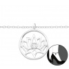 For Silver Retiazka na nohu s príveskom Lotos - Striebro 925