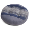 Meditačný podsedák okrúhly FUTON šedo-modrý I.