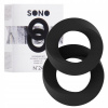 Sada čiernych erekčných krúžkov Sono NO24