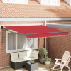 Stahovací markýza Červená 300 x 250 x 165 cm 3330151