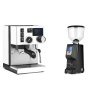 Rancilio Silvia BC PID, white + Eureka Atom Specialty 65, black