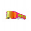 Brýle VISION 5 WORDMARK, ALPINESTARS (růžová/žlutá fluo, zrcadlové červené plexi) 2025