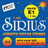 Struny pre akustickú gitaru Gorstrings Sirius S-350 10-43 Extra Super Light