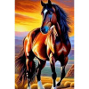 Diamantový obraz Hnedý kôň