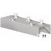 Indukční digestoř nástěnná – skříňová 2300x1200x450 mm | STALGAST, 9821212230 inox